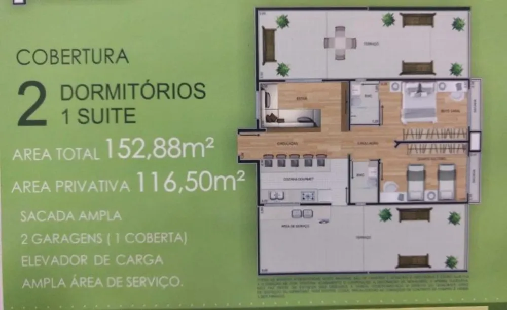 Apartamento, 2 quartos, 120 m² - Foto 11