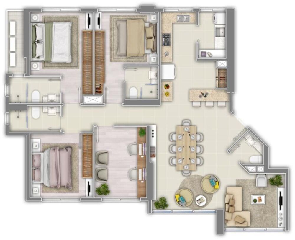 Apartamento, 4 quartos, 153 m² - Foto 4