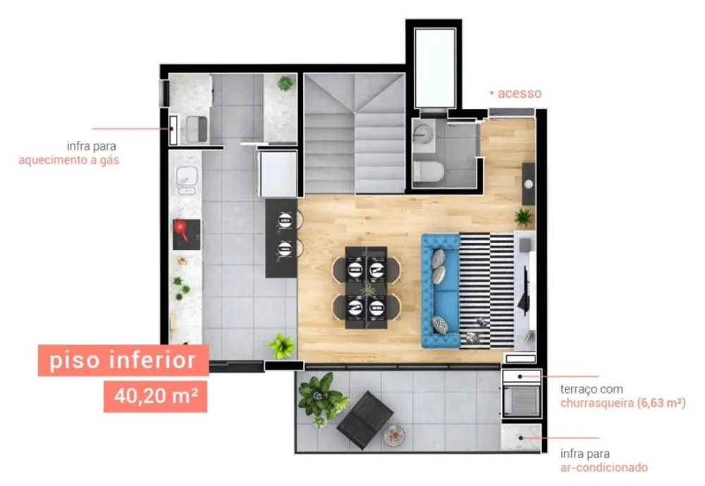 Cobertura, 2 quartos, 89 m² - Foto 5