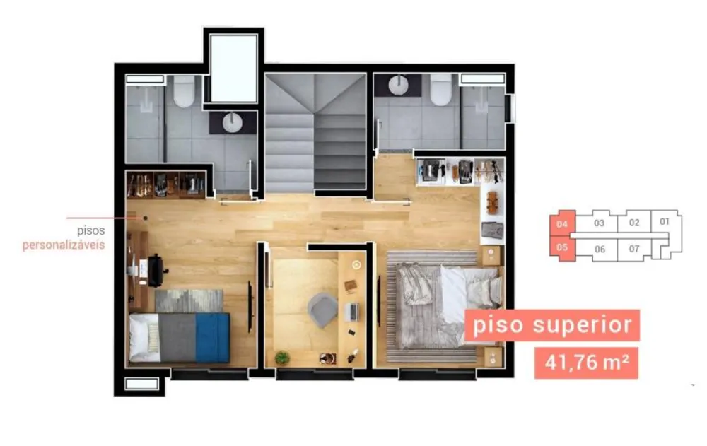 Cobertura, 2 quartos, 89 m² - Foto 6