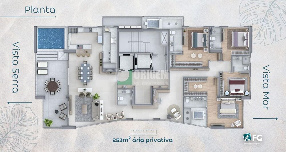 Cobertura, 3 quartos, 253 m² - Foto 1
