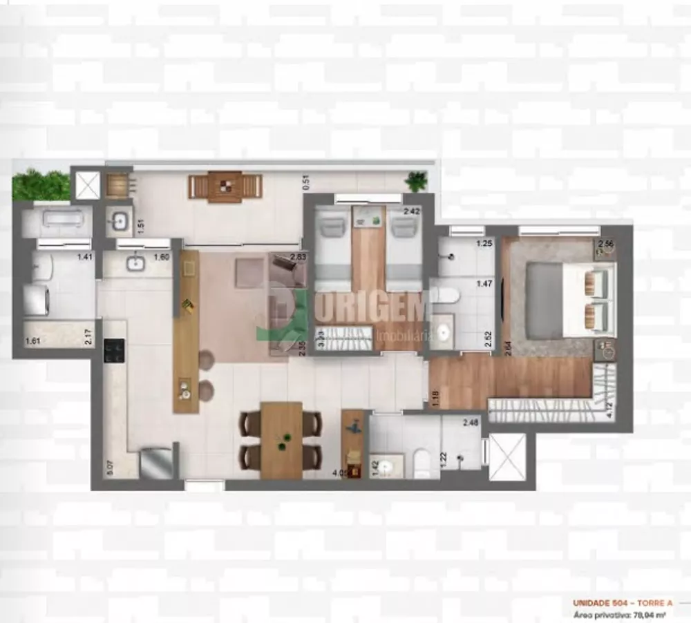 Apartamento à venda com 3 quartos, 119m² - Foto 2