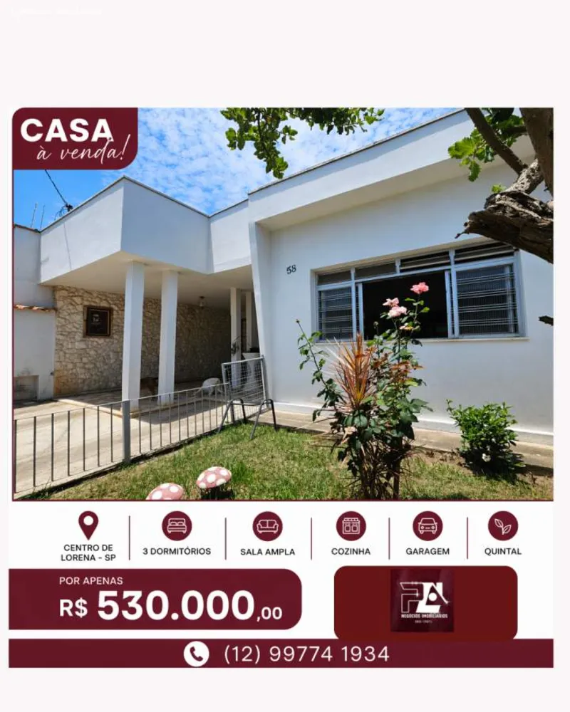 Casa, 3 quartos - Foto 1