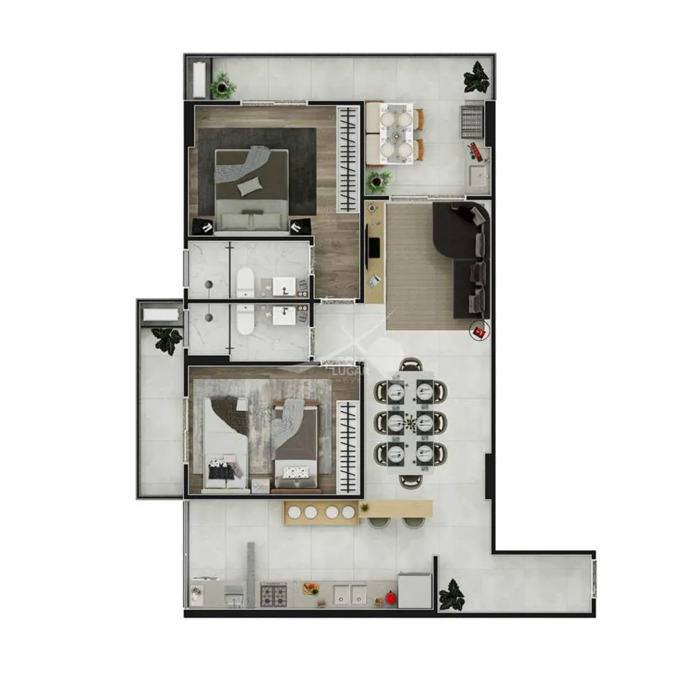 Apartamento, 2 quartos, 84 m² - Foto 3
