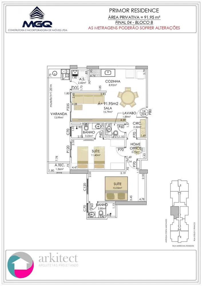 Apartamento, 2 quartos, 91 m² - Foto 2