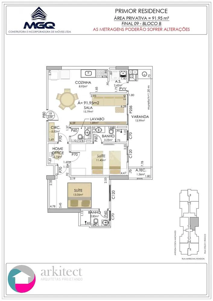 Apartamento, 2 quartos, 91 m² - Foto 1