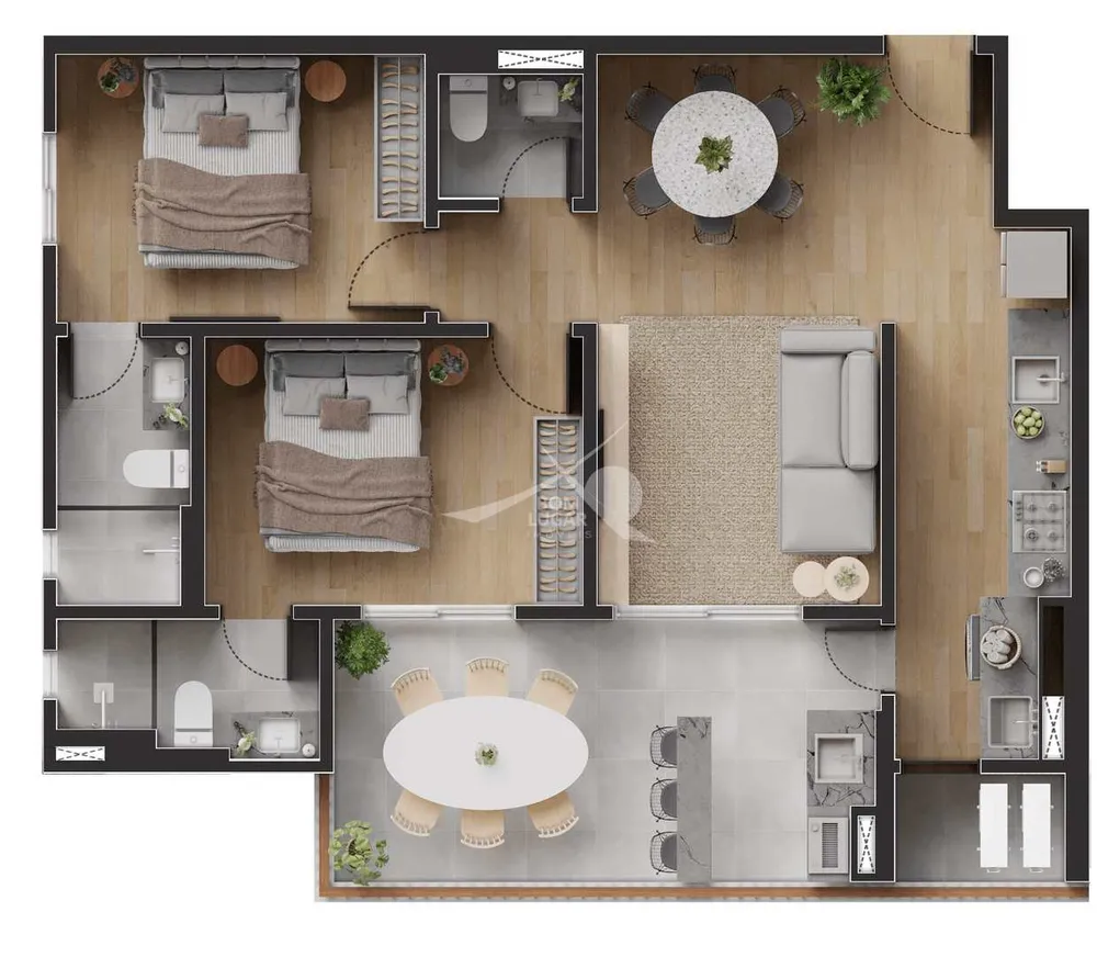 Apartamento, 2 quartos, 77 m² - Foto 3
