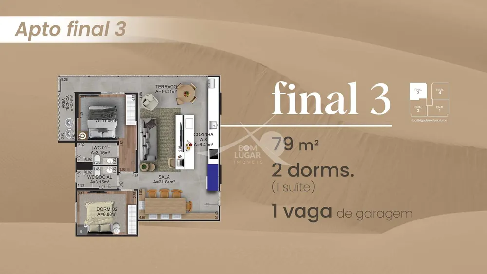 Apartamento, 2 quartos, 79 m² - Foto 5