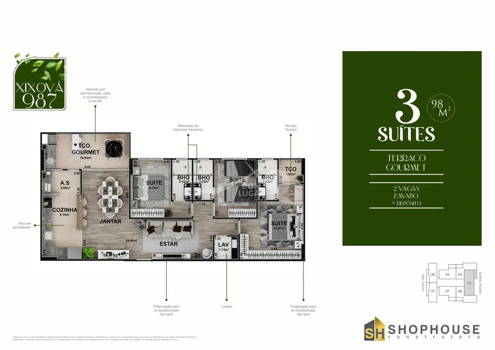 Apartamento, 2 quartos, 74 m² - Foto 7