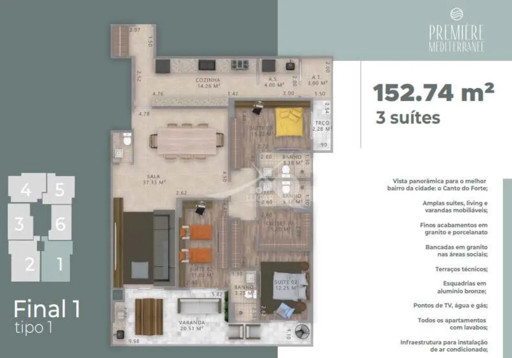 Apartamento, 3 quartos, 152 m² - Foto 10