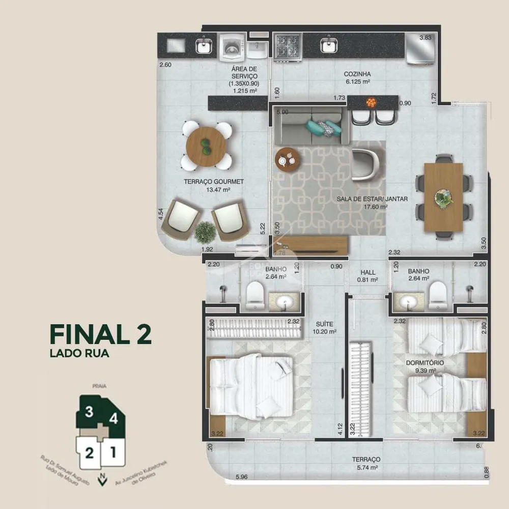 Apartamento, 2 quartos, 72 m² - Foto 15