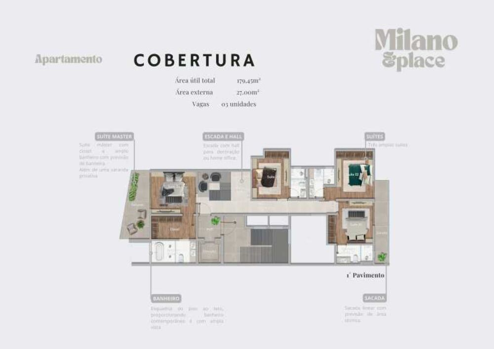 Cobertura, 5 quartos, 145 m² - Foto 3