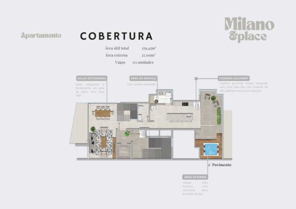 Cobertura, 5 quartos, 145 m² - Foto 2