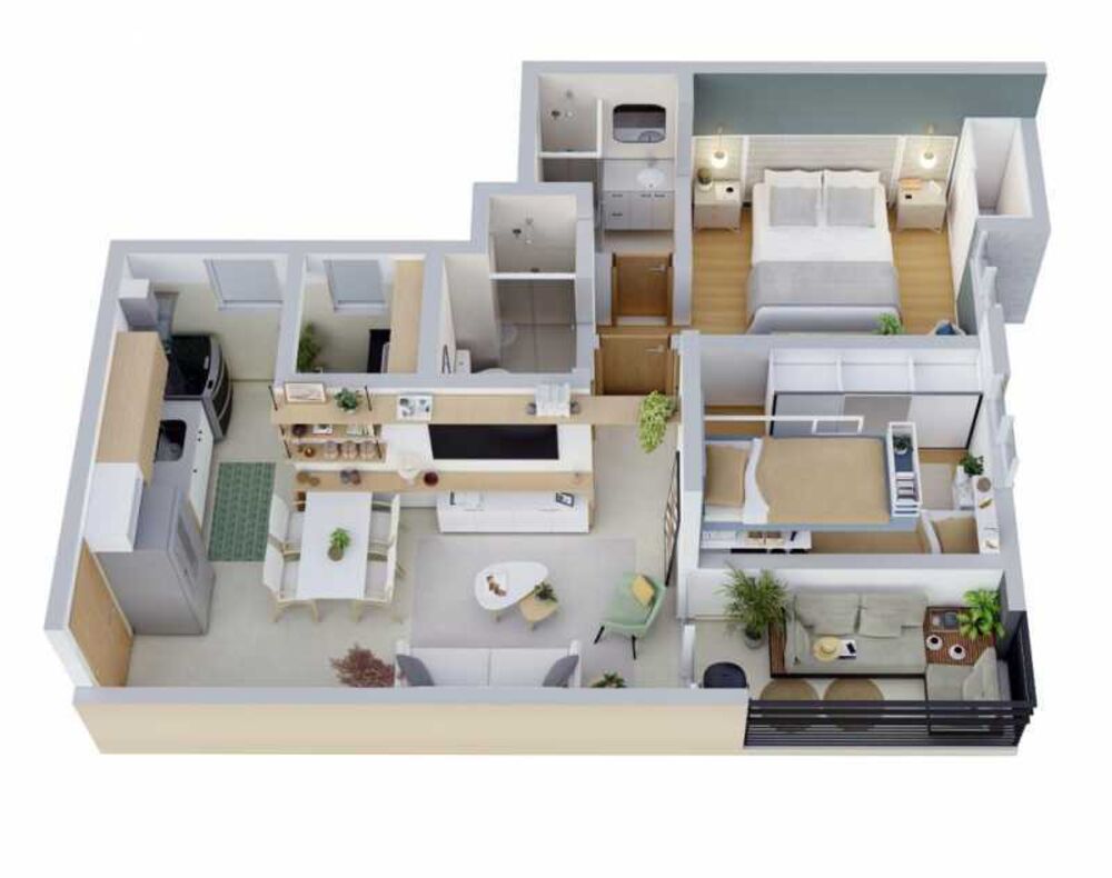Apartamento à venda com 2 quartos, 52m² - Foto 1