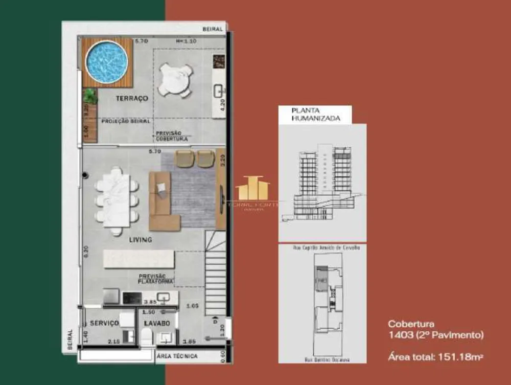 Cobertura, 3 quartos, 151 m² - Foto 12