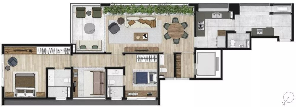 Apartamento, 3 quartos, 194 m² - Foto 14