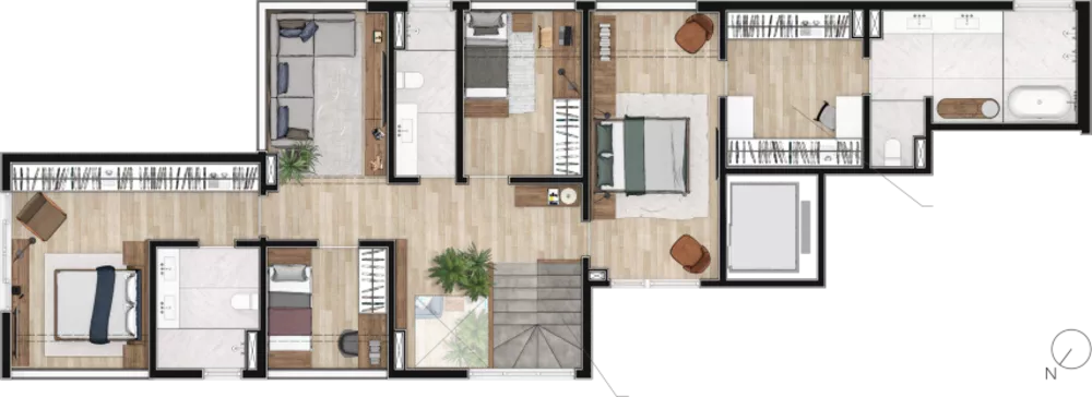 Apartamento, 3 quartos, 194 m² - Foto 7