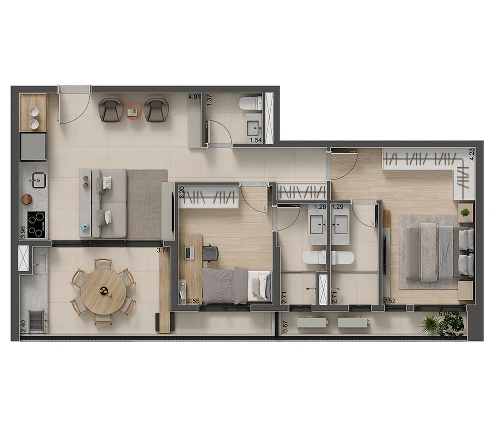 Apartamento, 2 quartos, 76 m² - Foto 12