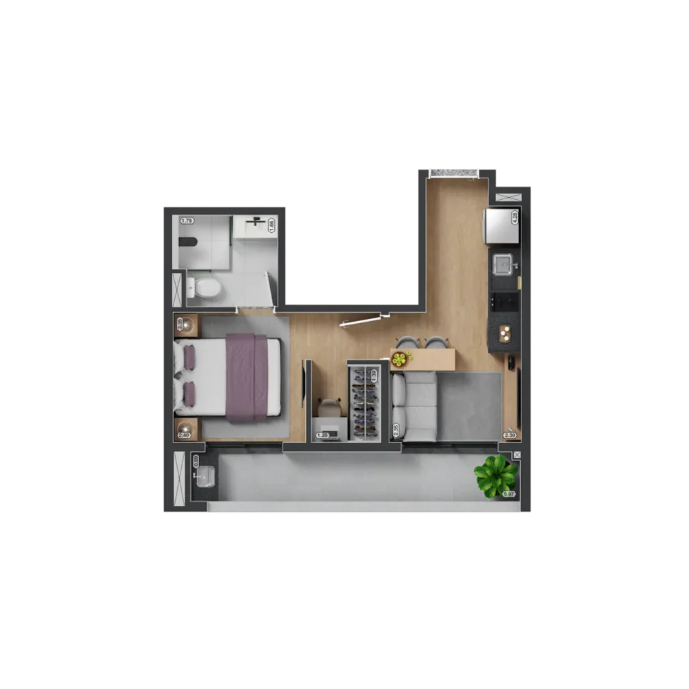 Apartamento, 2 quartos, 38 m² - Foto 18