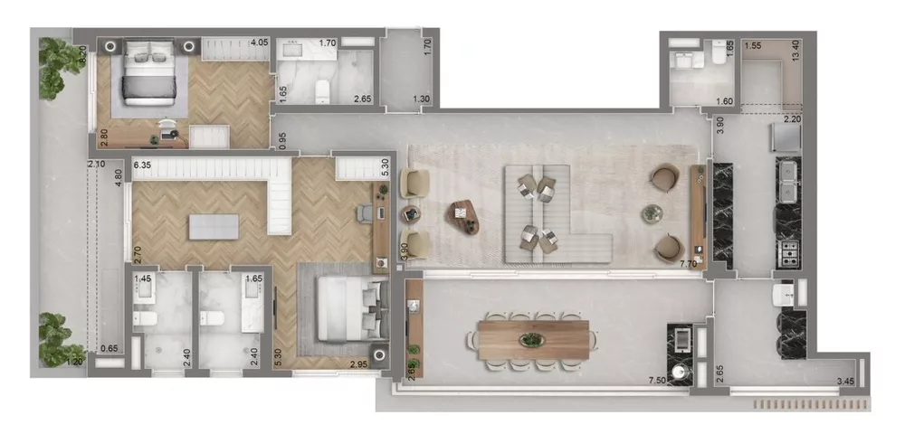 Apartamento, 4 quartos, 155 m² - Foto 11