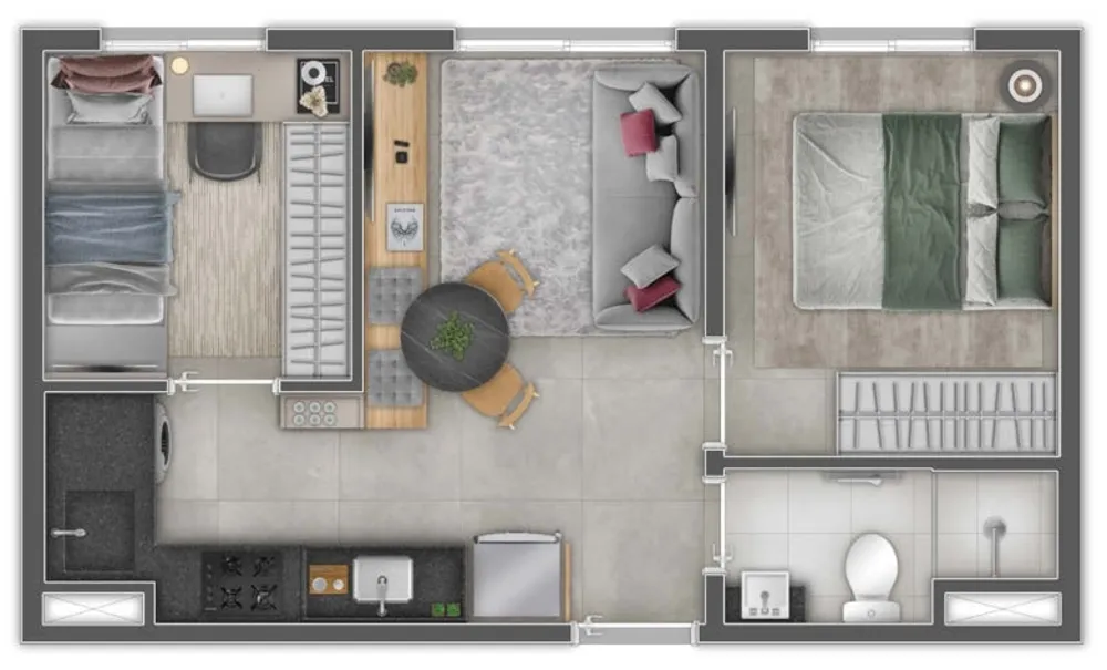 Apartamento, 1 quarto, 28 m² - Foto 12