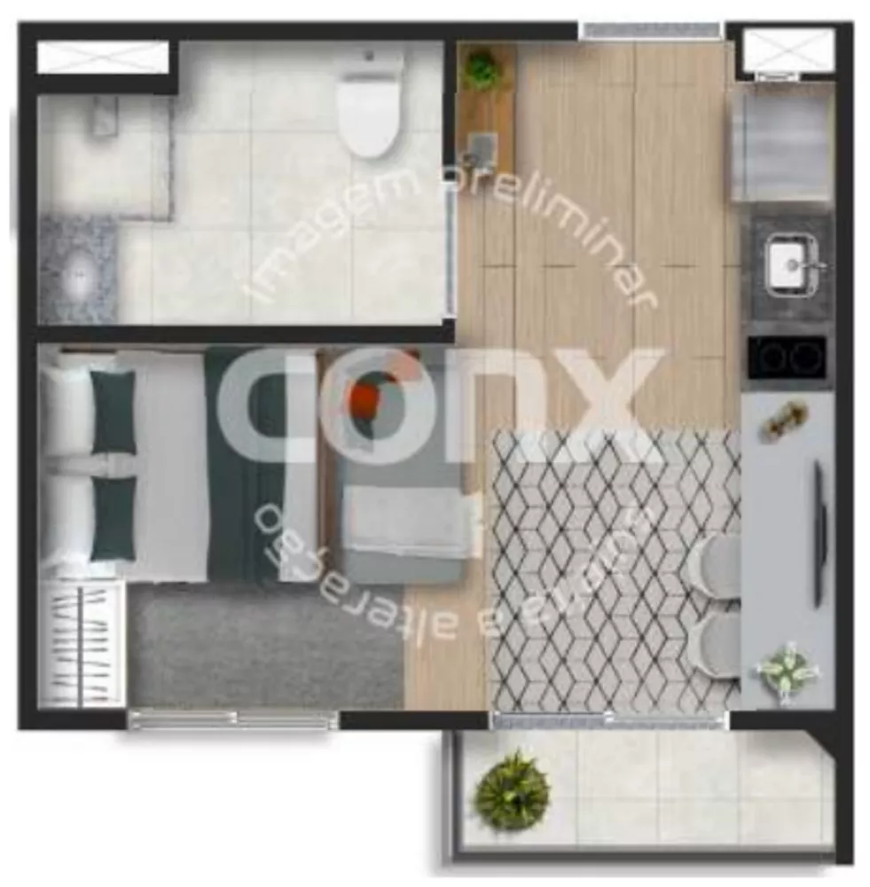 Apartamento, 1 quarto, 35 m² - Foto 15