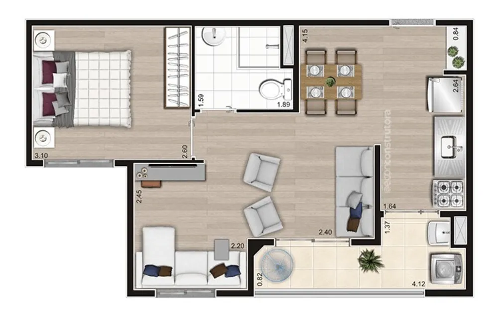 Apartamento, 2 quartos, 42 m² - Foto 32
