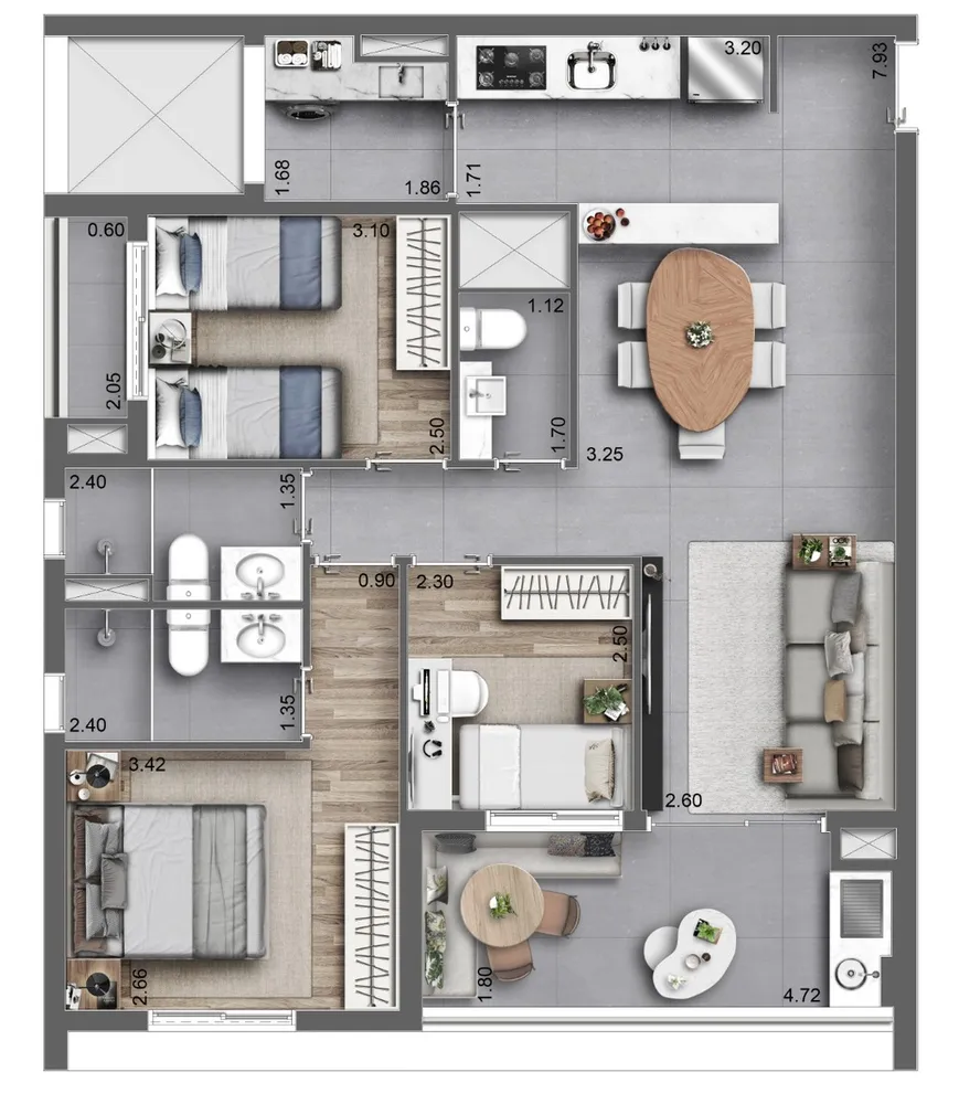 Apartamento, 3 quartos, 86 m² - Foto 15