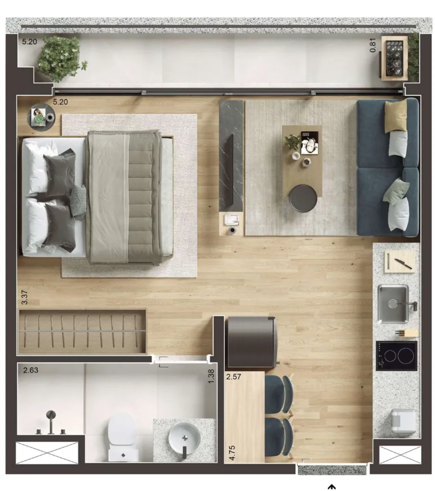 Apartamento, 1 quarto, 29 m² - Foto 24