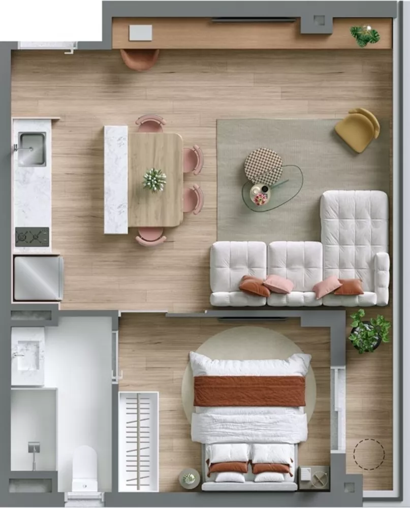 Apartamento, 1 quarto, 34 m² - Foto 19
