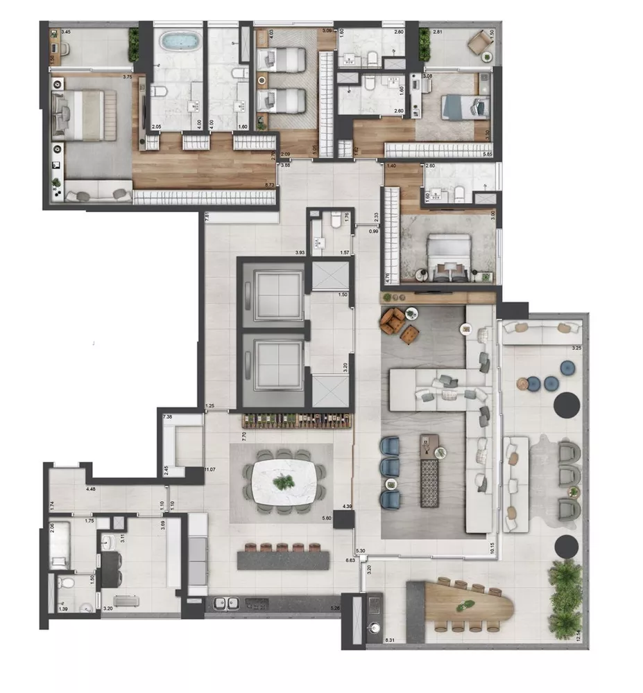 Apartamento, 4 quartos, 240 m² - Foto 18