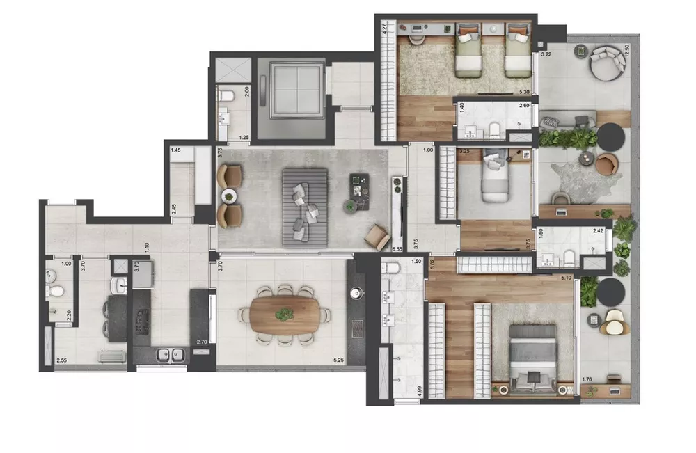 Apartamento, 4 quartos, 240 m² - Foto 7