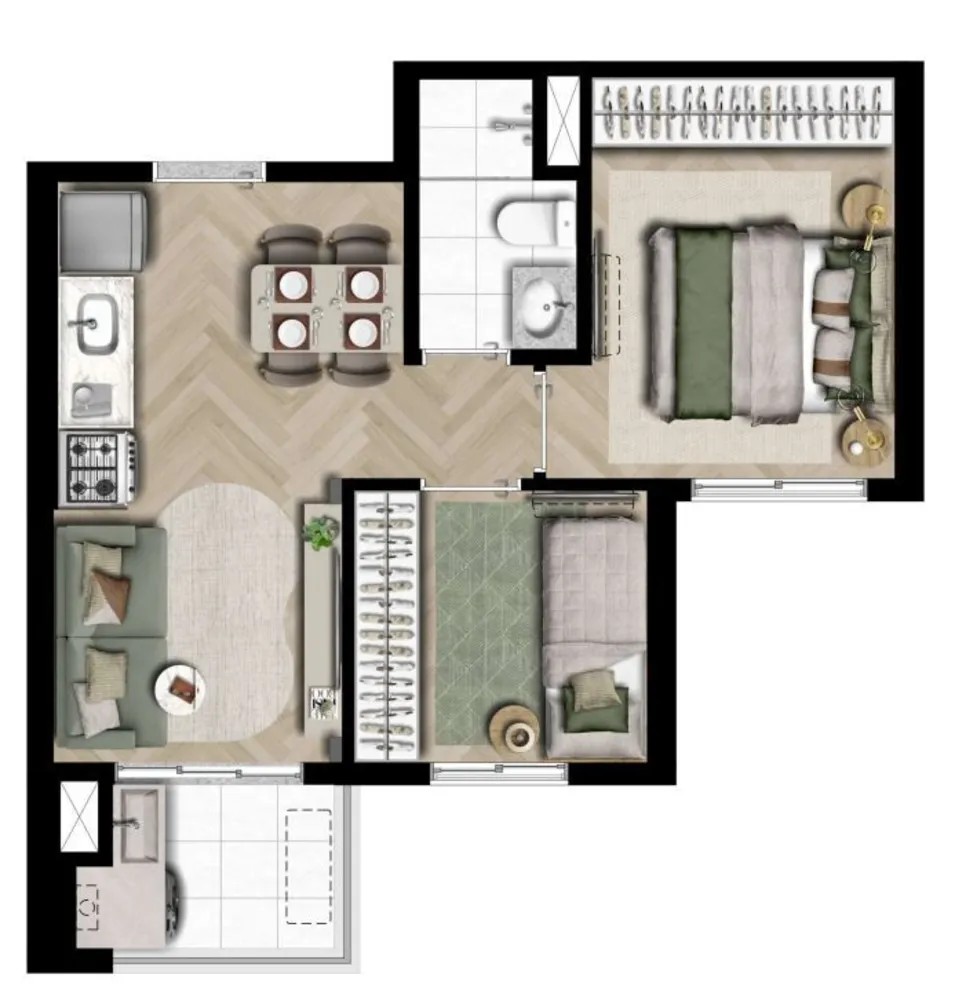 Apartamento, 2 quartos, 49 m² - Foto 12