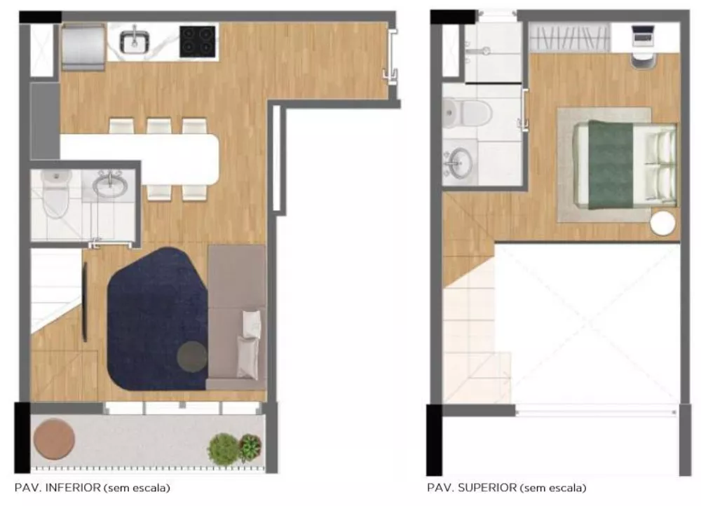 Apartamento, 1 quarto, 58 m² - Foto 1