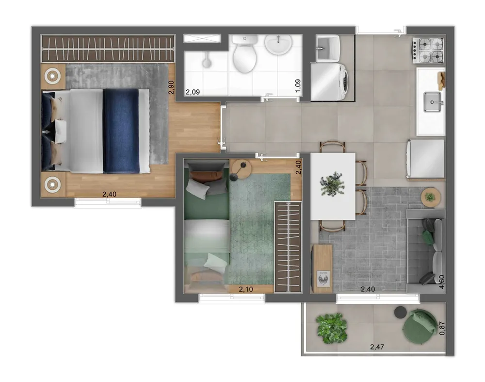 Apartamento, 1 quarto, 29 m² - Foto 16