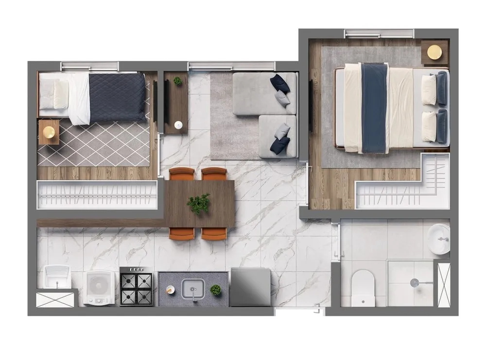 Apartamento, 2 quartos, 33 m² - Foto 7