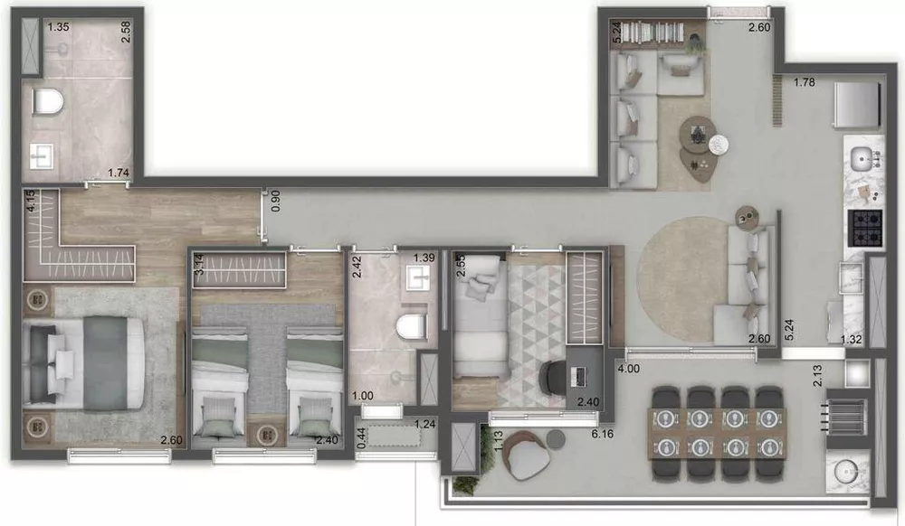 Apartamento, 3 quartos, 85 m² - Foto 17