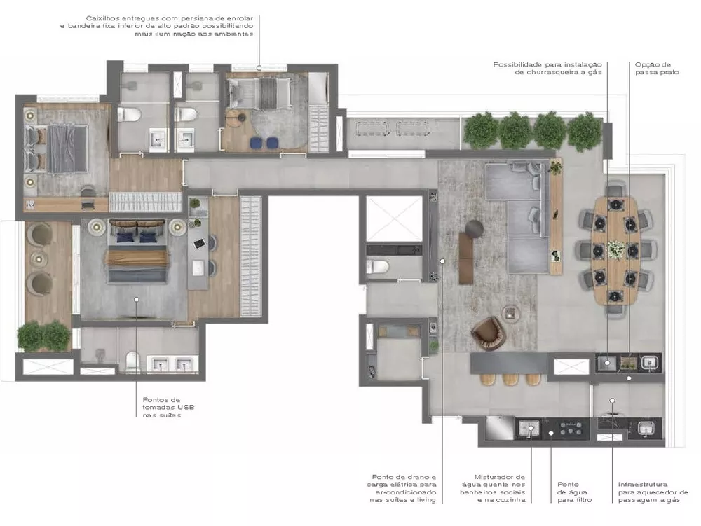 Apartamento, 3 quartos, 148 m² - Foto 2