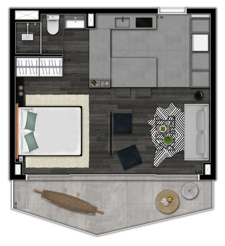 Apartamento, 1 quarto, 115 m² - Foto 11