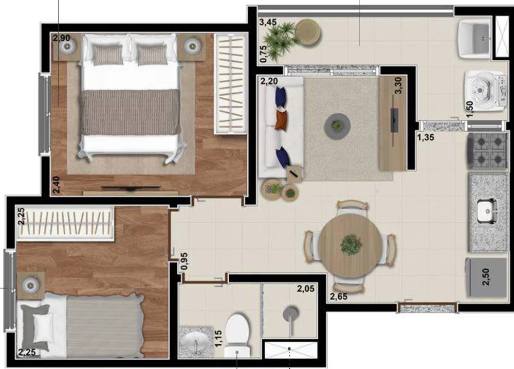 Apartamento, 1 quarto, 26 m² - Foto 16