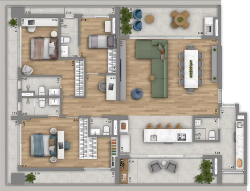 Apartamento, 4 quartos, 205 m² - Foto 5