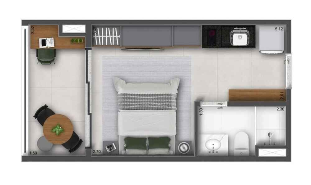 Apartamento, 2 quartos, 40 m² - Foto 5