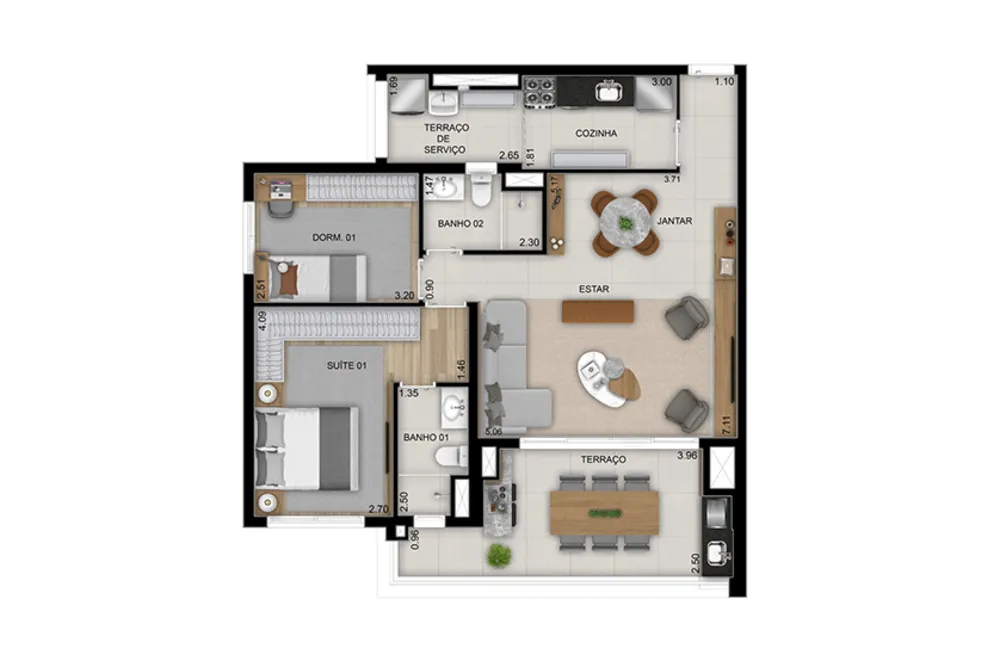 Apartamento, 3 quartos, 110 m² - Foto 10