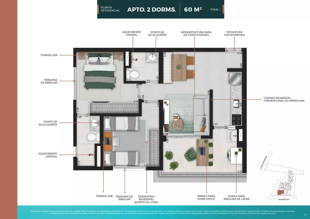 Apartamento, 1 quarto, 24 m² - Foto 9