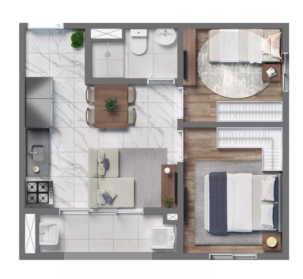 Apartamento, 2 quartos, 32 m² - Foto 4