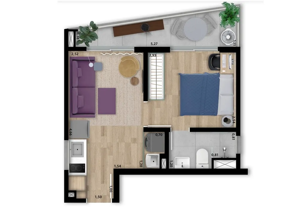 Apartamento, 1 quarto, 31 m² - Foto 16
