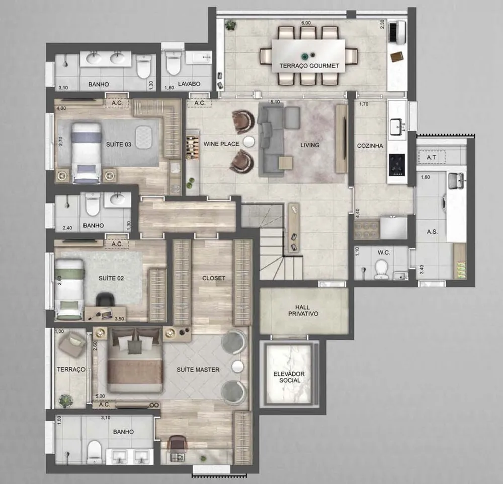 Apartamento, 2 quartos, 142 m² - Foto 14