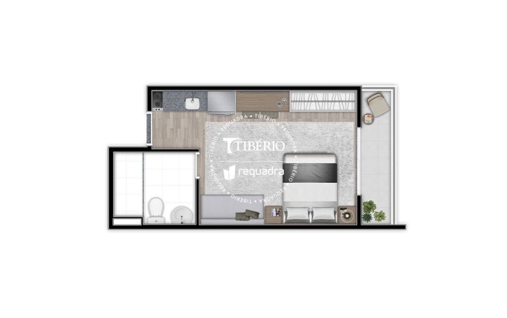 Apartamento, 1 quarto, 33 m² - Foto 8