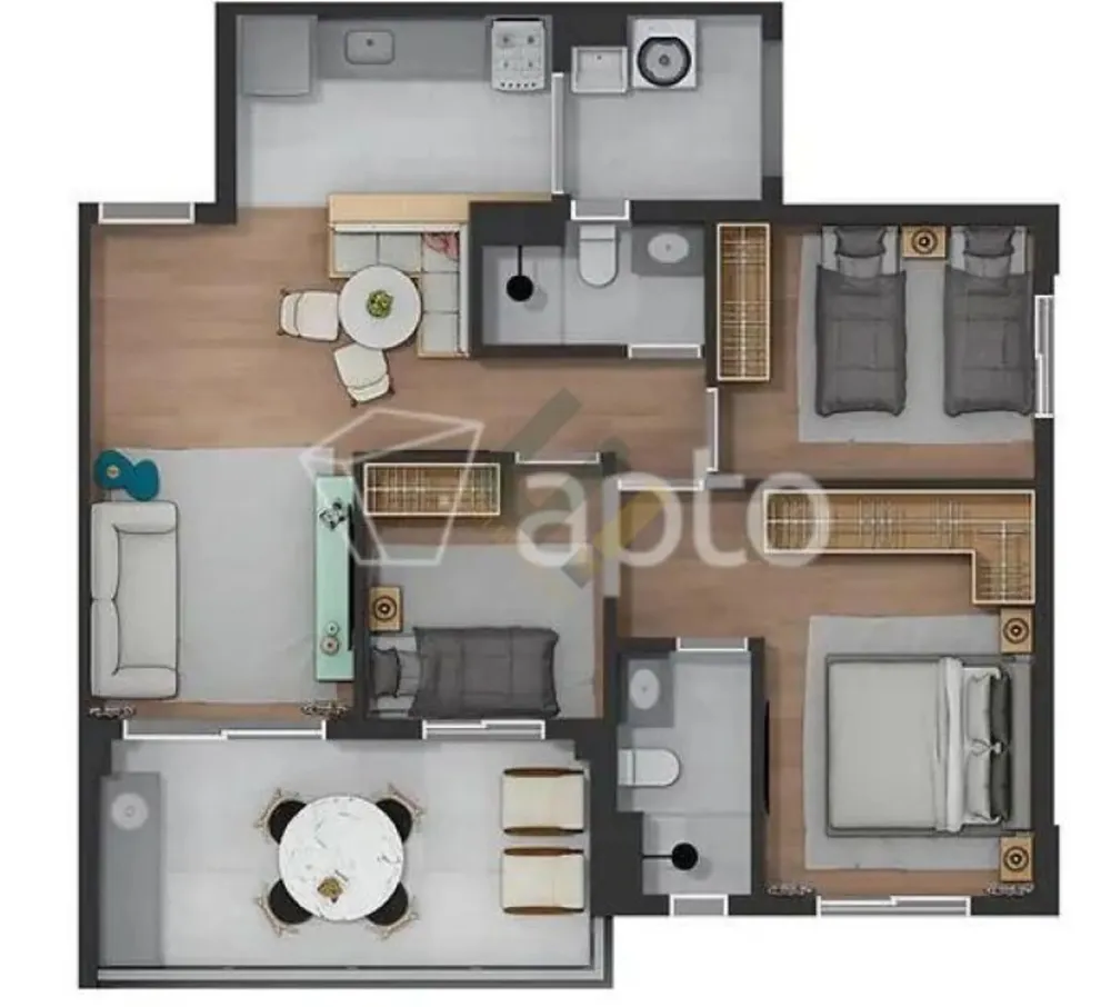 Apartamento, 3 quartos, 77 m² - Foto 15