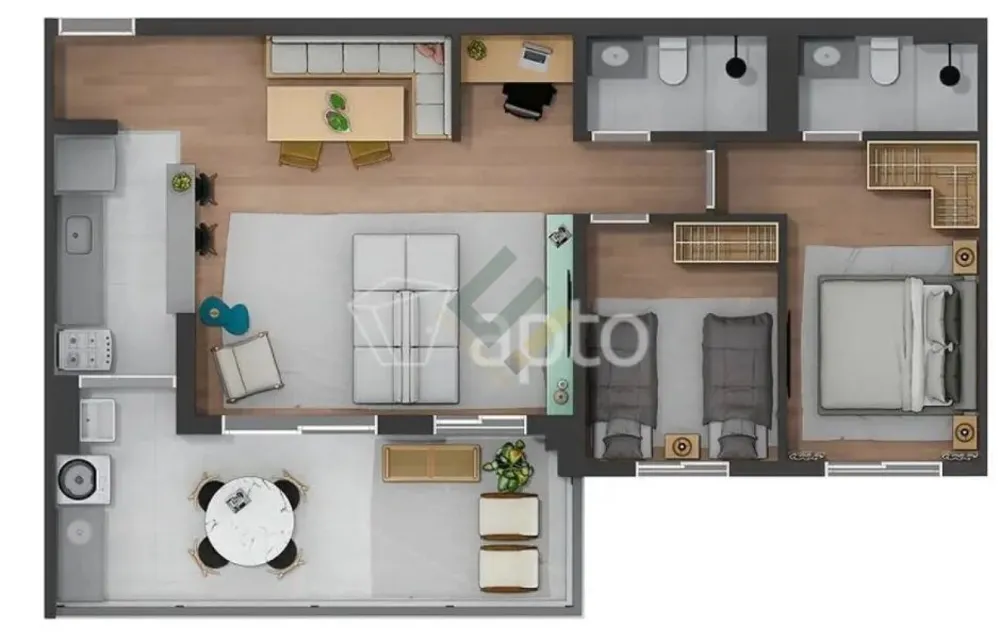 Apartamento, 3 quartos, 77 m² - Foto 16